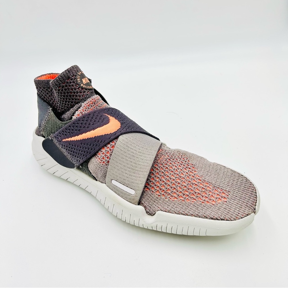 Nike shoes Free RN Motion Flyknit Running Shoes gray and orange Women Size 7.5